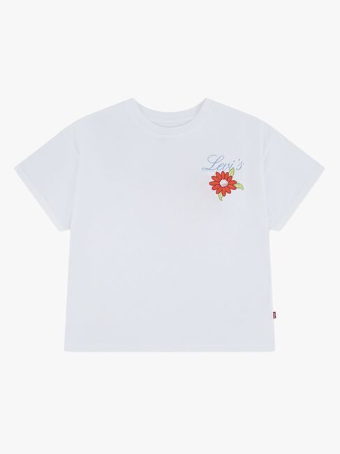 Levi's LVG Floral Oversized T-Shirt, Bright White