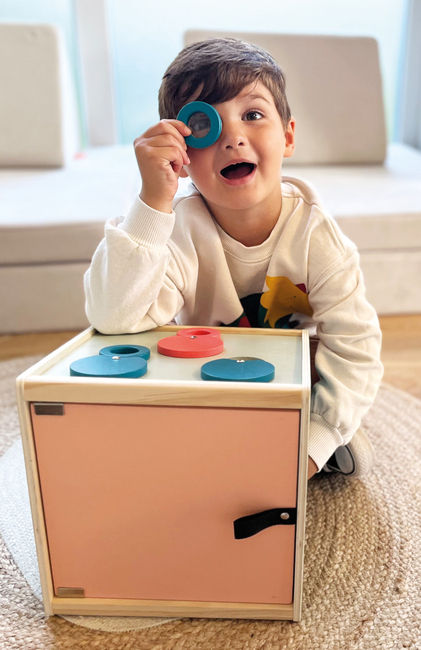 Small Foot Sensorik-Touch-Box mit 3 unterschiedlichen Linsen