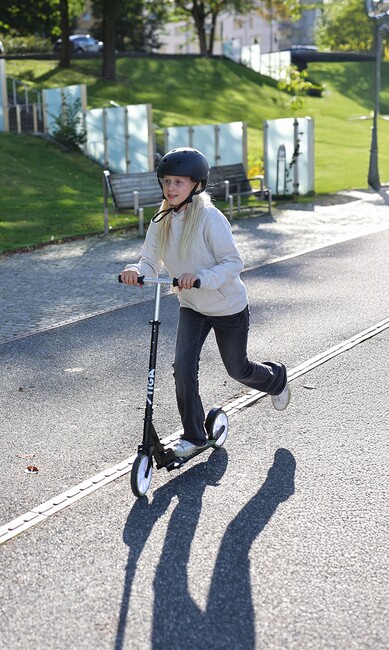 STIGA STR Tretroller Route 200-S, Weiß/Blau