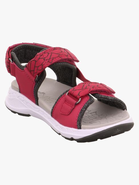 Superfit Criss Cross Sandalen, Rot/Grün