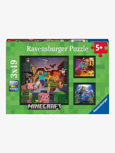 Ravensburger Puzzles Minecraft Biomes 3x49 Teile