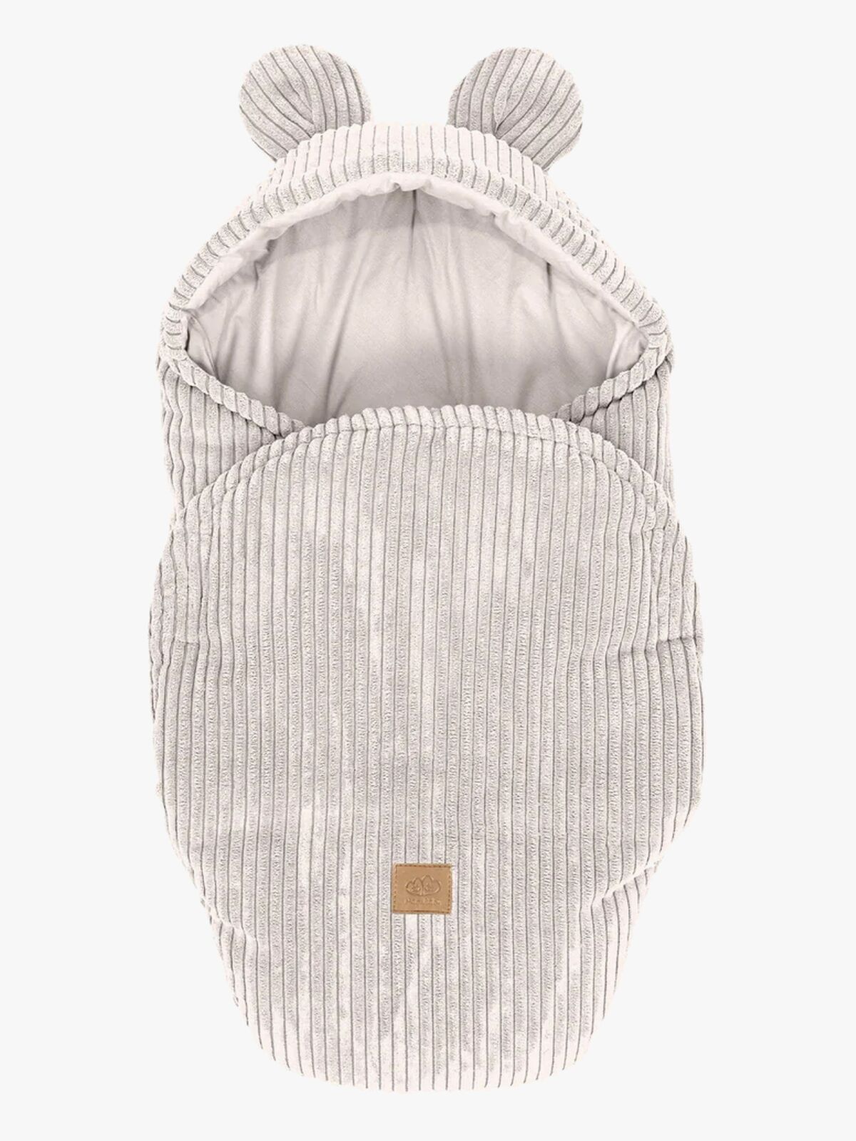 MeowBaby Aesthetic Pucktuch mit Bärenohren, Ecru