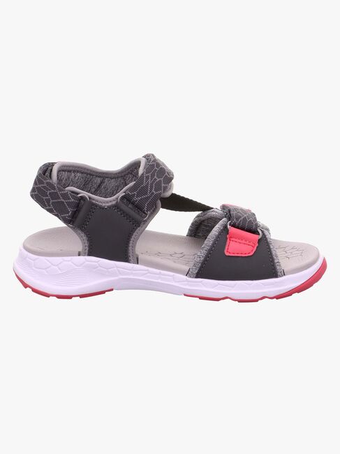 Superfit Criss Cross Sandalen, Grey/Pink
