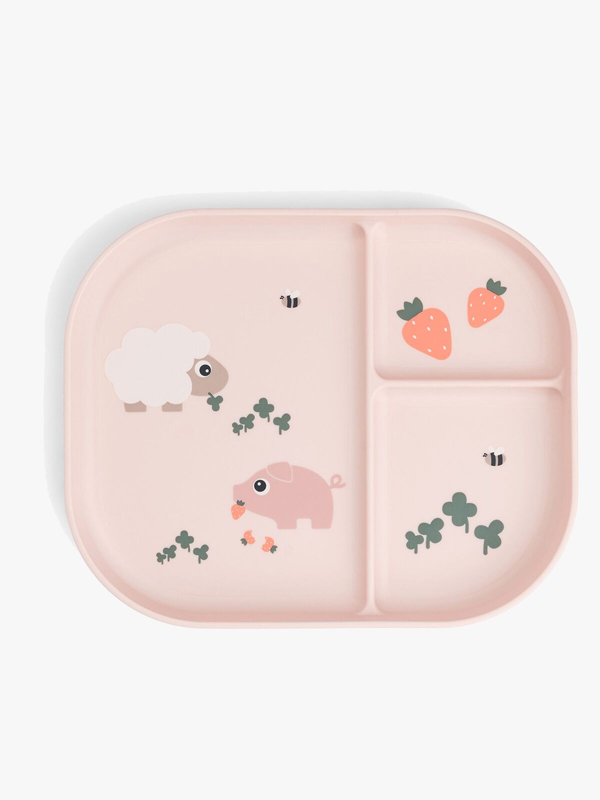 Done By Deer Tiny Farm Foodie Unterteilter Teller, Powder