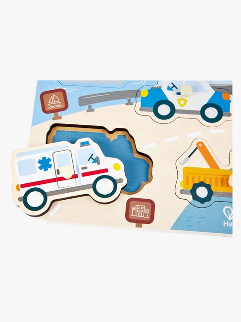Hape Knopfpuzzle Einsatzfahrzeuge 10 Teile