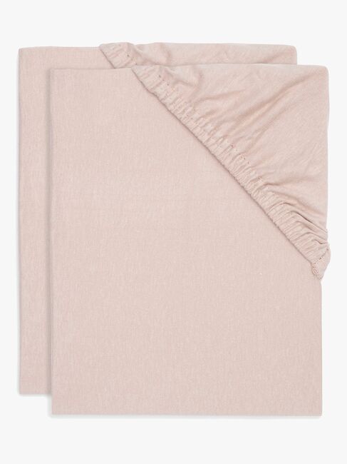 Jollein Spannbettlaken 2er-Pack 40x80, Wild Rose