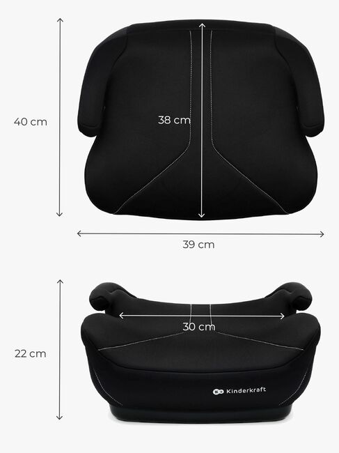 Kinderkraft I-BOOST 2 i-Size Sitzerhöhung, Schwarz