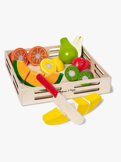 Melissa & Doug Spielset Obst in einer Box mit Messer