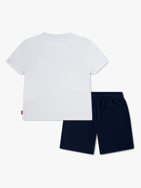 Levi's LVB Batwing T-Shirt & Knit Short Set, Bright White