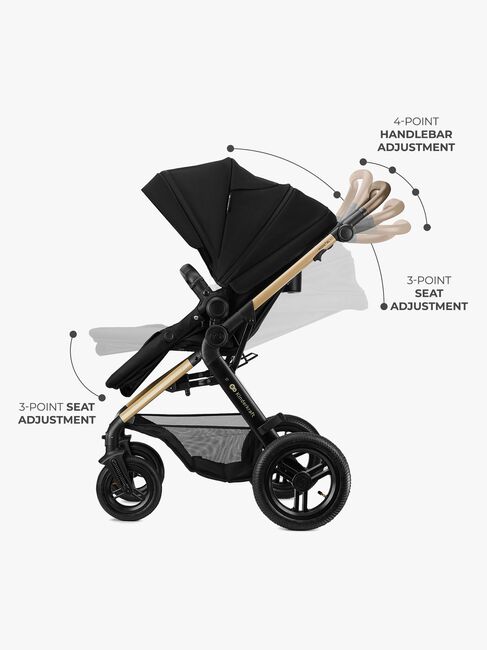 Kinderkraft MOOV 2 XL Air Kombikinderwagen, Pure Black