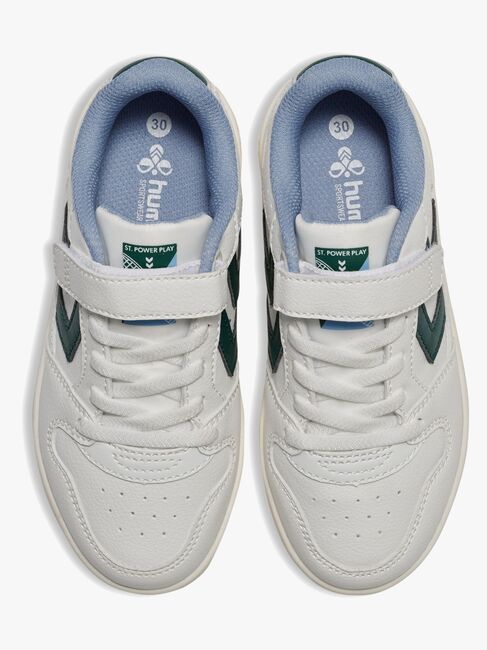 Hummel St Power Play Jr Sneaker, White/Green