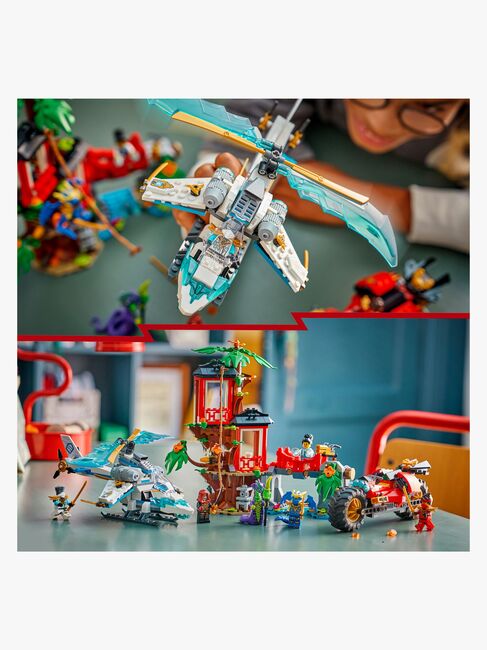 LEGO Ninjago 71857 Showdown am Baumhaus mit dem Ninja-Bike