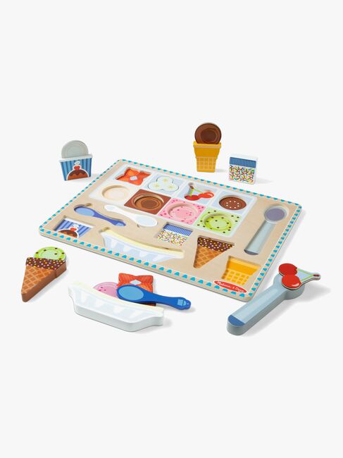 Melissa & Doug Magnetisches Puzzle & Spielset Eis, 16 Teile