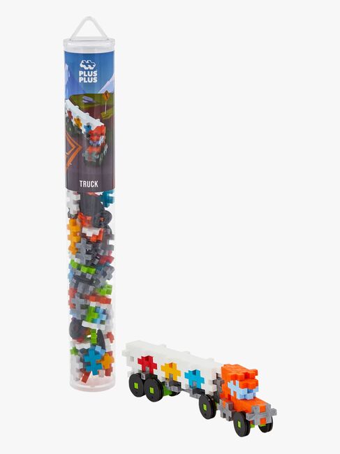 Plus-Plus Bausatz mit Bodenplatte & Röhre Fahrzeug 4x100 Teile