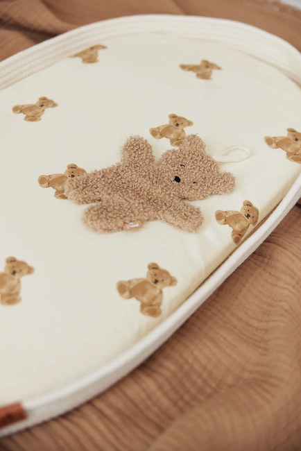 Jollein Spannbettlaken 40x80, Teddy Bear