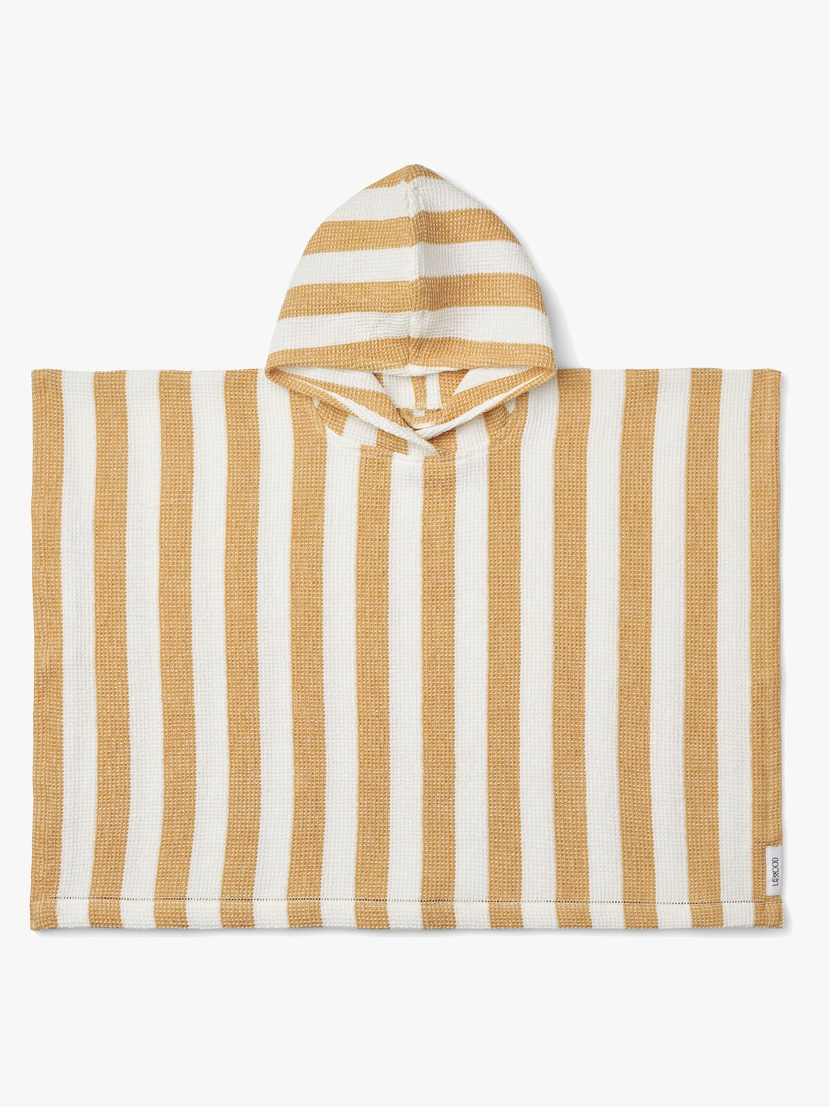 LIEWOOD Paco Badeponcho Stripe, White/Yellow Mellow
