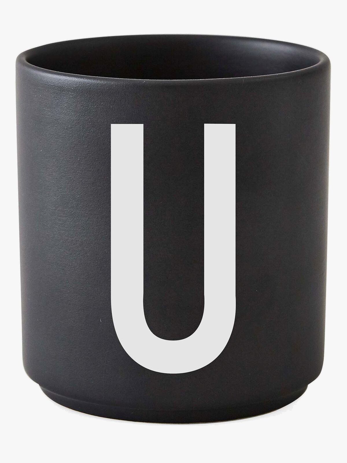 Design Letters Becher Keramik U, Schwarz