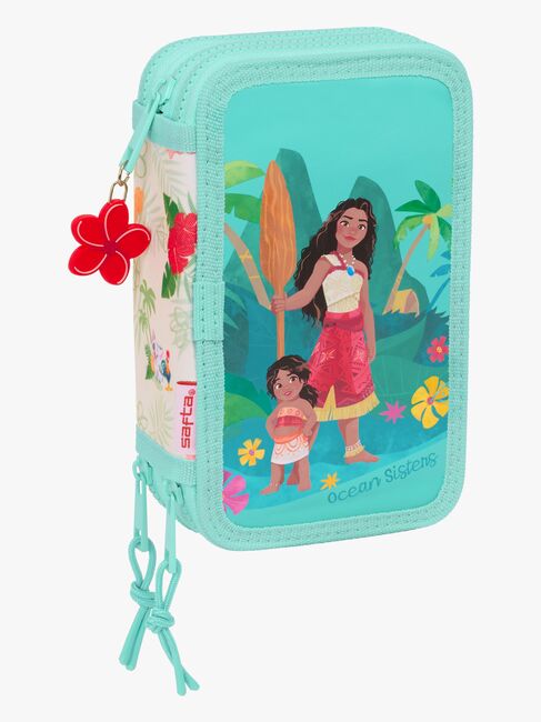 Disney Vaiana Dreifach-Federmäppchen, Türkis