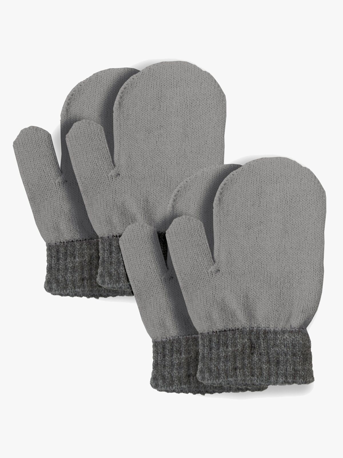 Lindberg Sundsvall Fäustlinge Wollmischung 2er-Pack, Grey/Anth