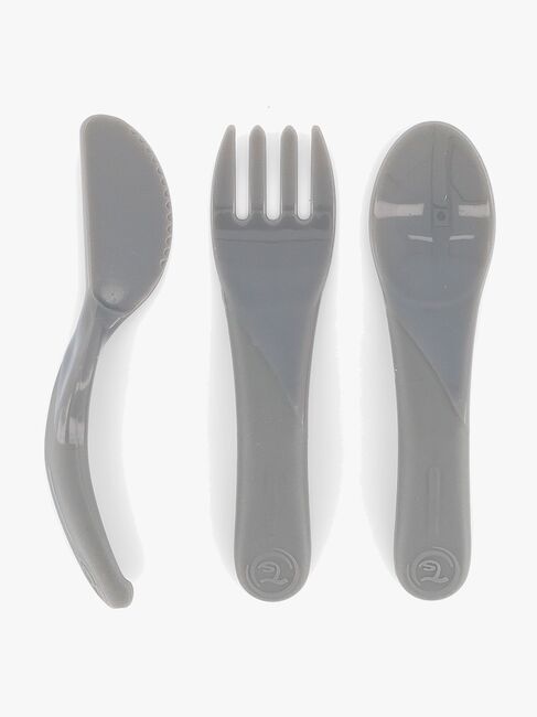 Twistshake Esslernbesteck, Grau