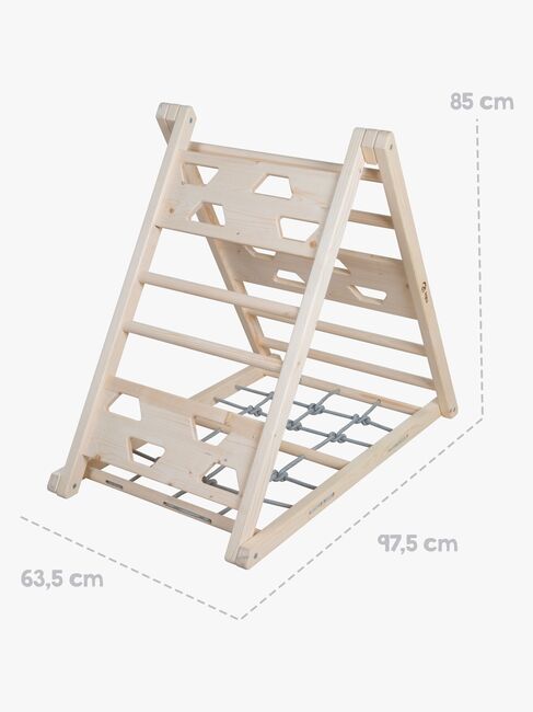 Roba Holz-Kletterdreieck, Grau/Natur