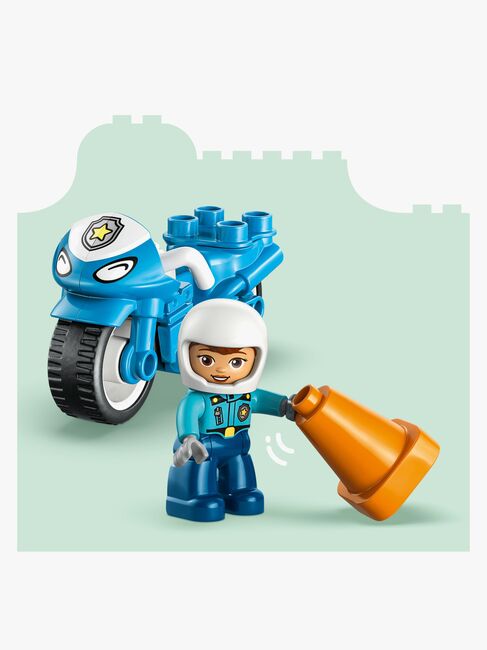 LEGO DUPLO Town 10471 Blaues Polizeimotorrad