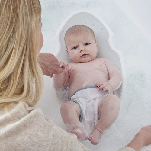 Shnuggle Badestütze Newborn, White/Grey