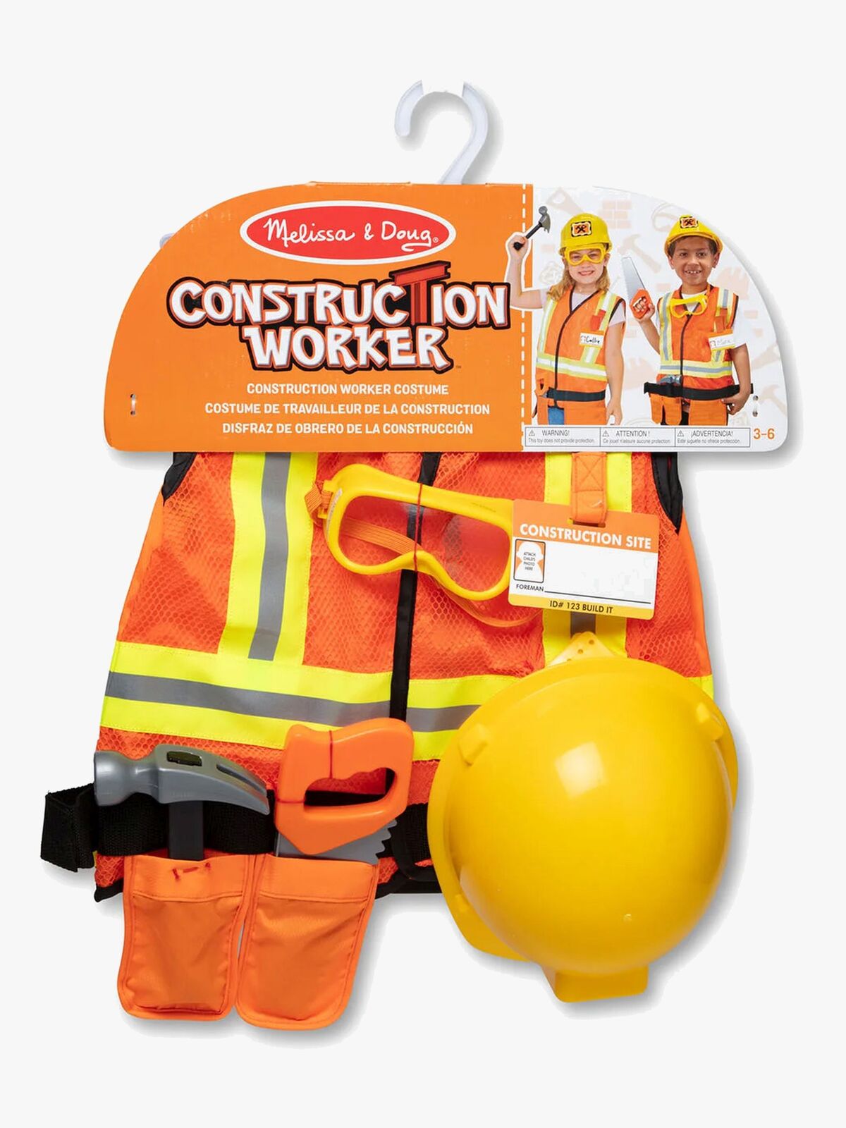 Melissa & Doug Kostüm Bauarbeiter 3-6 Jahre