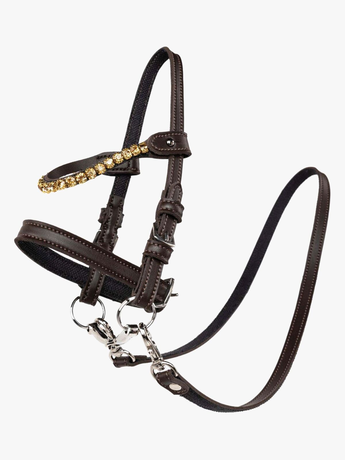 My Hobby Horse Zaumzeug mit Goldsteinen, Braun