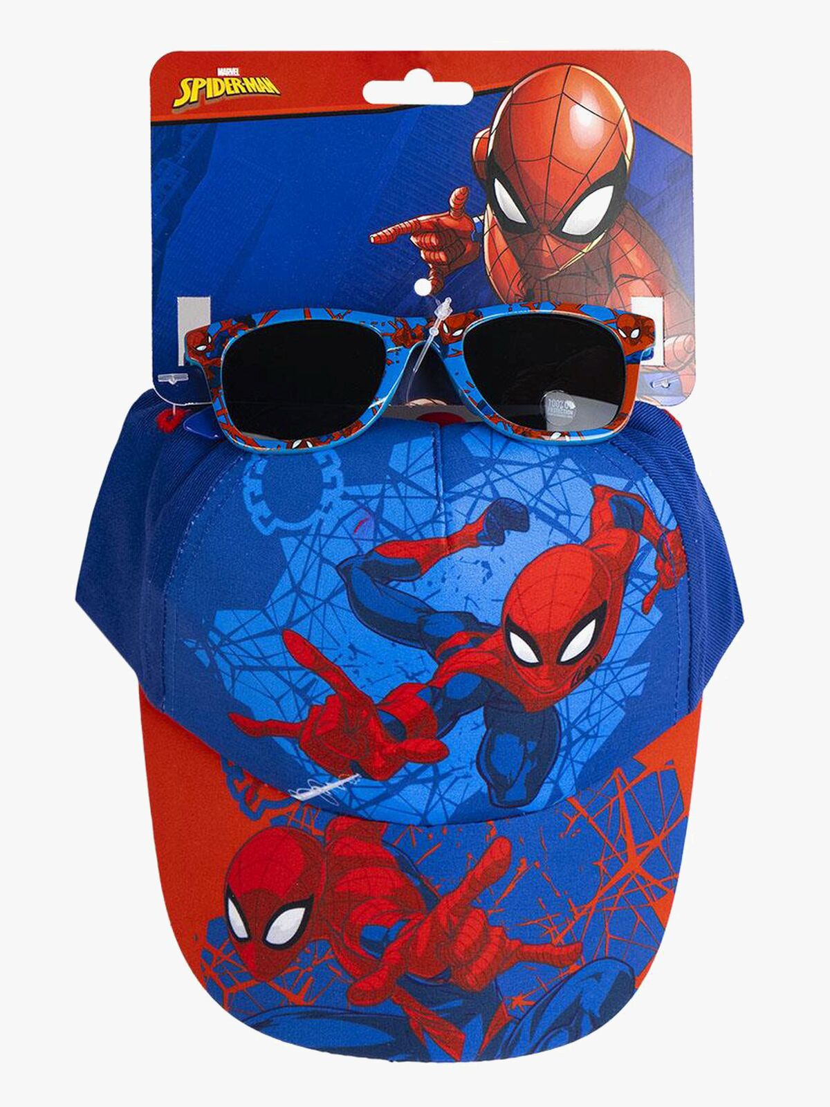Spider-Man Kappe & Sonnenbrille, Blau