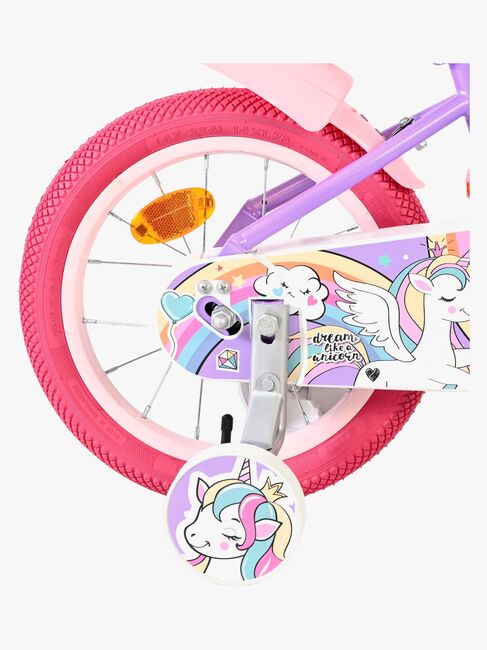 Volare Unicorn Fahrrad 14 Zoll, Lila