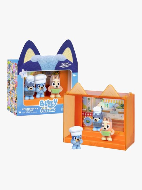 Bluey Fuzzies Figurenset Episode 3er-Pack Gemischte Auswahl