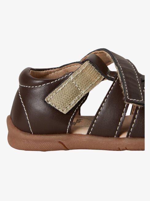 BabyMocs Little Gardener Sandalen, Braun