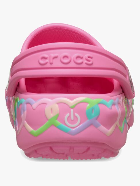 Crocs Classic Heart Lights Pantoffeln, Pink Lemonade