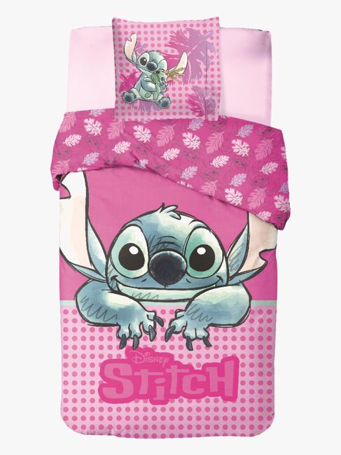 Disney Lilo & Stitch Bettwäsche 140x200 cm, Rosa