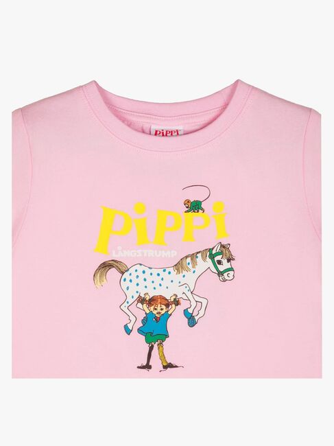 Pippi Langstrumpf X Martinex Pippi Logo T-Shirt, Rosa