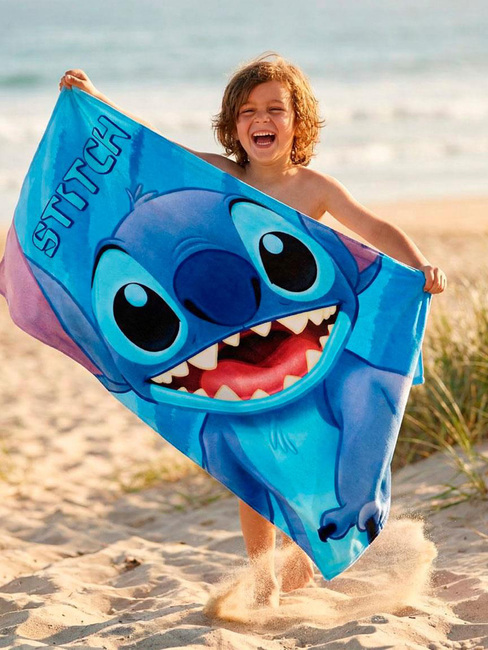 Disney Stitch Strandhandtuch, Blau