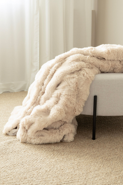 KMCarpets Bubble Decke 150x220, Natur