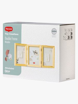Tiny Love Babyprint Rahmen Handabdruck Doppelt, Wooden
