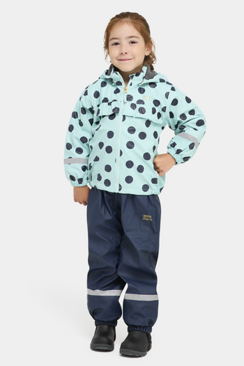 Petite Chérie Atelier Aline Gefüttertes Regenset, Dots Icy Morn