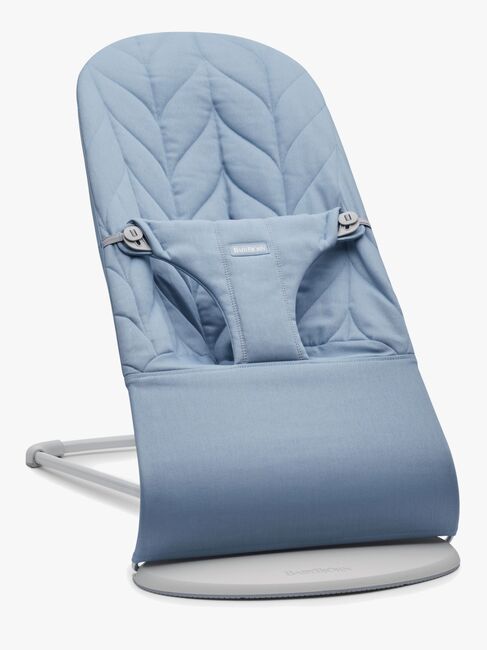 BabyBjörn Bliss Babywippe Gewebe Blütenblatt- Steppung, Blau