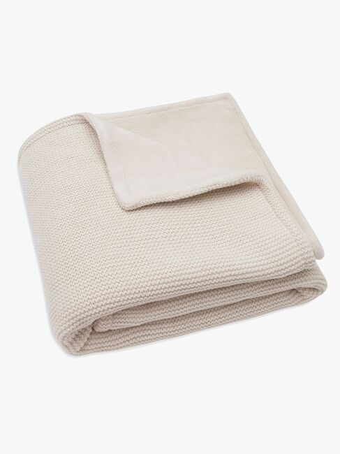 Jollein Decke 75x100 cm Basic Knit/Velvet, Oatmeal