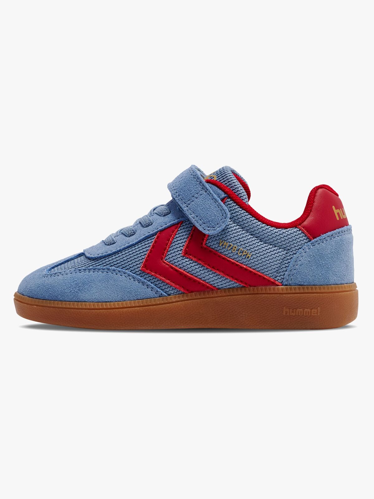 Hummel VM78 Cph Jr Sneaker, Faded Denim/Crimson