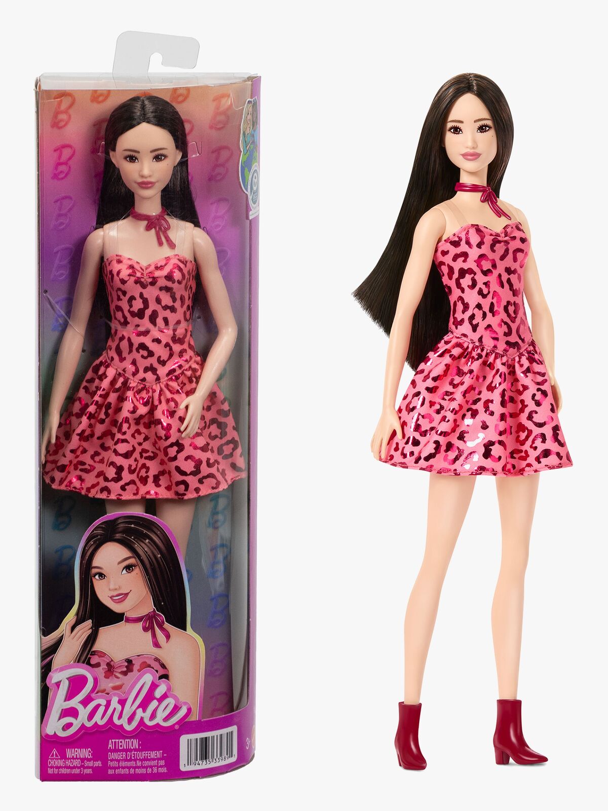 Barbie Fashionistas Puppe Leopard, Rosa