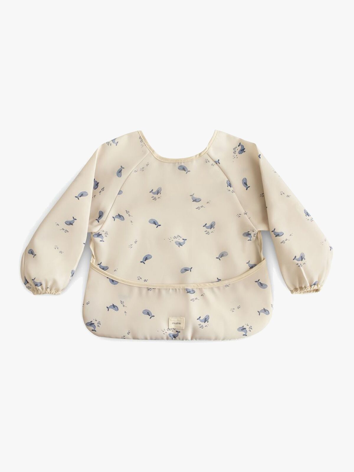 Mushie Langärmliges Lätzchen, Whales