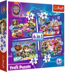 Trefl Paw Patrol The Mighty Movie Puzzles 4-in-1