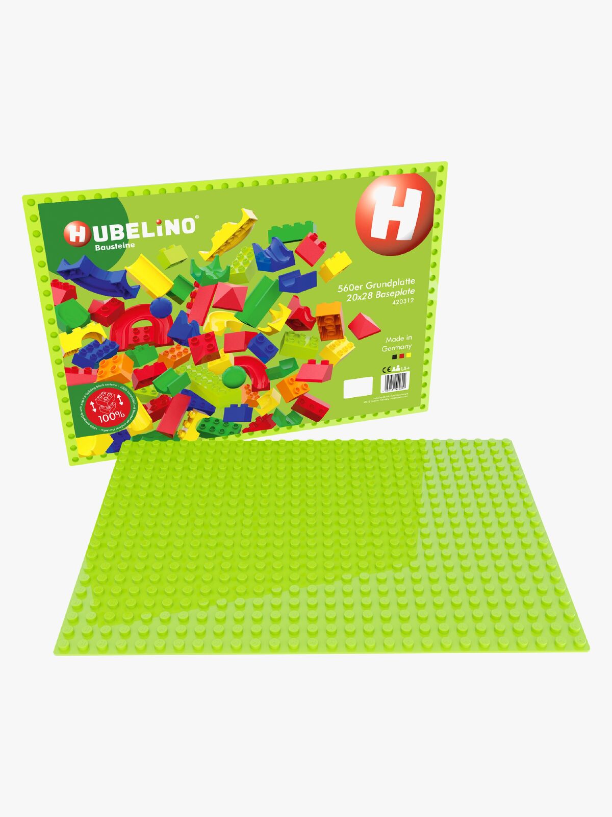 Hubelino Grundplatte 20x28, Hellgrün