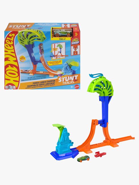 Hot Wheels Stunt Tracks Autorennbahn Power Launch Champion