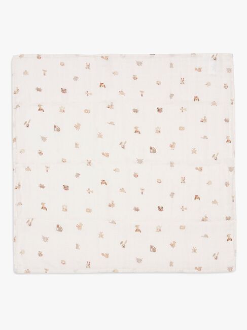Jollein Musselintuch 70x70 cm 3er-Pack, Animal Friends
