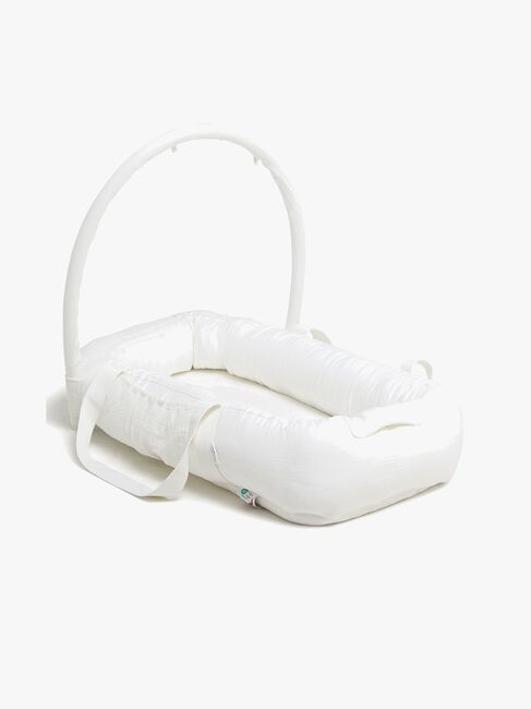 Alice & Fox ALBA Babynest mit Griffen, White Muslin